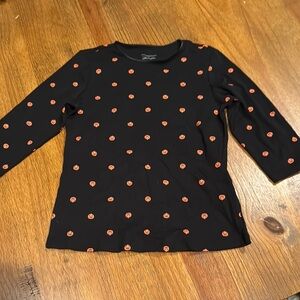 Black Pumpkin Print women’s Shirt